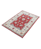 Ziegler 2'10'' X 4'2'' Hand-Knotted Wool Rug 2'10'' x 4'2'' (85 X 125) / Red / Ivory