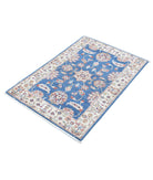 Ziegler 2'7'' X 3'11'' Hand-Knotted Wool Rug 2'7'' x 3'11'' (78 X 118) / Blue / Ivory