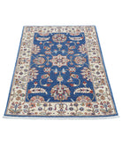 Ziegler 2'7'' X 3'11'' Hand-Knotted Wool Rug 2'7'' x 3'11'' (78 X 118) / Blue / Ivory