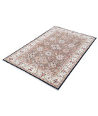 Ziegler 3'9'' X 6'0'' Hand-Knotted Wool Rug 3'9'' x 6'0'' (113 X 180) / Brown / Ivory