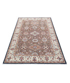 Ziegler 3'9'' X 6'0'' Hand-Knotted Wool Rug 3'9'' x 6'0'' (113 X 180) / Brown / Ivory