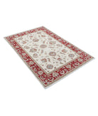 Ziegler 3'10'' X 5'8'' Hand-Knotted Wool Rug 3'10'' x 5'8'' (115 X 170) / Ivory / Red