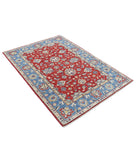 Ziegler 3'9'' X 5'6'' Hand-Knotted Wool Rug 3'9'' x 5'6'' (113 X 165) / Red / Blue