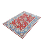 Ziegler 3'9'' X 5'6'' Hand-Knotted Wool Rug 3'9'' x 5'6'' (113 X 165) / Red / Blue