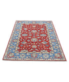 Ziegler 3'9'' X 5'6'' Hand-Knotted Wool Rug 3'9'' x 5'6'' (113 X 165) / Red / Blue