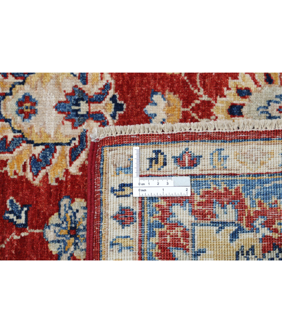 Ziegler 3'9'' X 5'6'' Hand-Knotted Wool Rug 3'9'' x 5'6'' (113 X 165) / Red / Blue