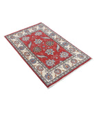 Ziegler 2'9'' X 4'3'' Hand-Knotted Wool Rug 2'9'' x 4'3'' (83 X 128) / Red / Ivory