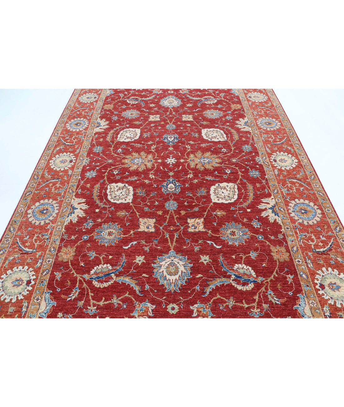 Ziegler 6'7'' X 10'2'' Hand-Knotted Wool Rug 6'7'' x 10'2'' (198 X 305) / Red / Rust