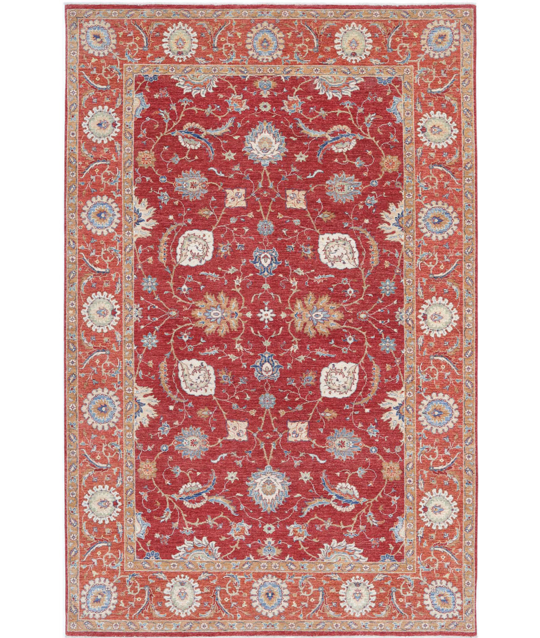 Ziegler 6'7'' X 10'2'' Hand-Knotted Wool Rug 6'7'' x 10'2'' (198 X 305) / Red / Rust