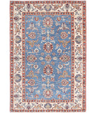 Ziegler 3'10'' X 5'9'' Hand-Knotted Wool Rug 3'10'' x 5'9'' (115 X 173) / Blue / Ivory