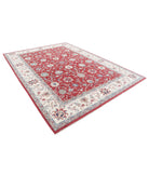 Ziegler 8'4'' X 11'1'' Hand-Knotted Wool Rug 8'4'' x 11'1'' (250 X 333) / Red / Ivory