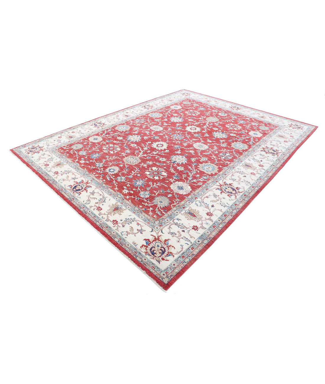 Ziegler 8'4'' X 11'1'' Hand-Knotted Wool Rug 8'4'' x 11'1'' (250 X 333) / Red / Ivory