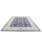 Ziegler 9'7'' X 12'8'' Hand-Knotted Wool Rug 9'7'' x 12'8'' (288 X 380) / Blue / Ivory