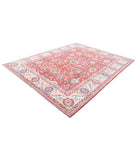 Ziegler 8'0'' X 10'4'' Hand-Knotted Wool Rug 8'0'' x 10'4'' (240 X 310) / Red / Ivory