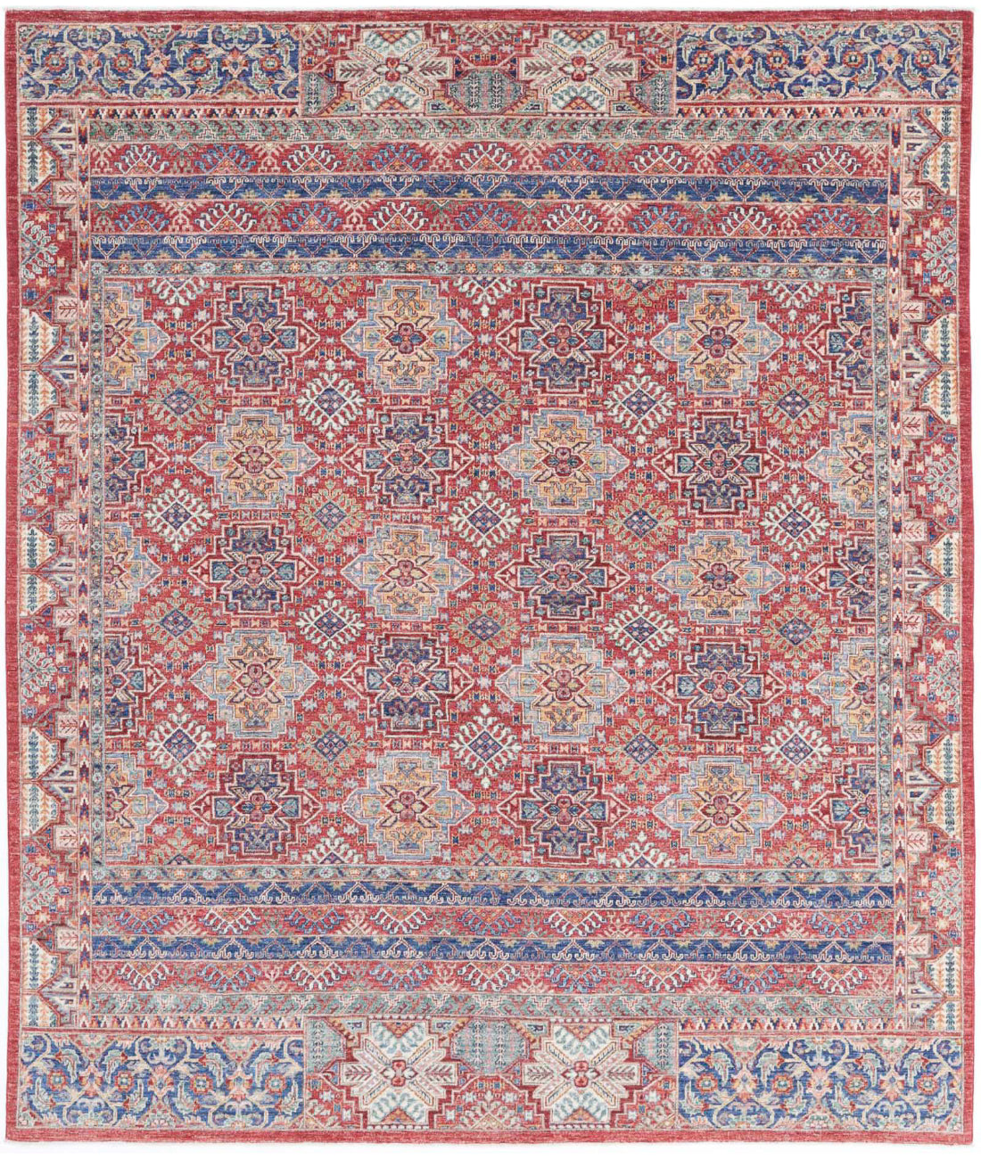 Ziegler 7'11'' X 9'7'' Hand-Knotted Wool Rug 7'11'' x 9'7'' (238 X 288) / Red / Multi