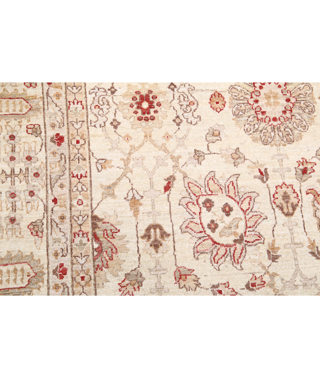 Ziegler 9'2'' X 11'7'' Hand-Knotted Wool Rug 9'2'' x 11'7'' (275 X 348) / Ivory / Taupe