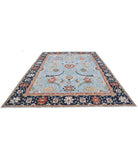 Ziegler 9'0'' X 12'2'' Hand-Knotted Wool Rug 9'0'' x 12'2'' (270 X 365) / Blue / Blue