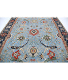 Ziegler 9'0'' X 12'2'' Hand-Knotted Wool Rug 9'0'' x 12'2'' (270 X 365) / Blue / Blue