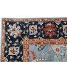 Ziegler 9'0'' X 12'2'' Hand-Knotted Wool Rug 9'0'' x 12'2'' (270 X 365) / Blue / Blue