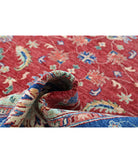 Ziegler 8'1'' X 9'6'' Hand-Knotted Wool Rug 8'1'' x 9'6'' (243 X 285) / Red / Blue