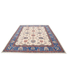 Ziegler 8'1'' X 9'3'' Hand-Knotted Wool Rug 8'1'' x 9'3'' (243 X 278) / Ivory / Blue