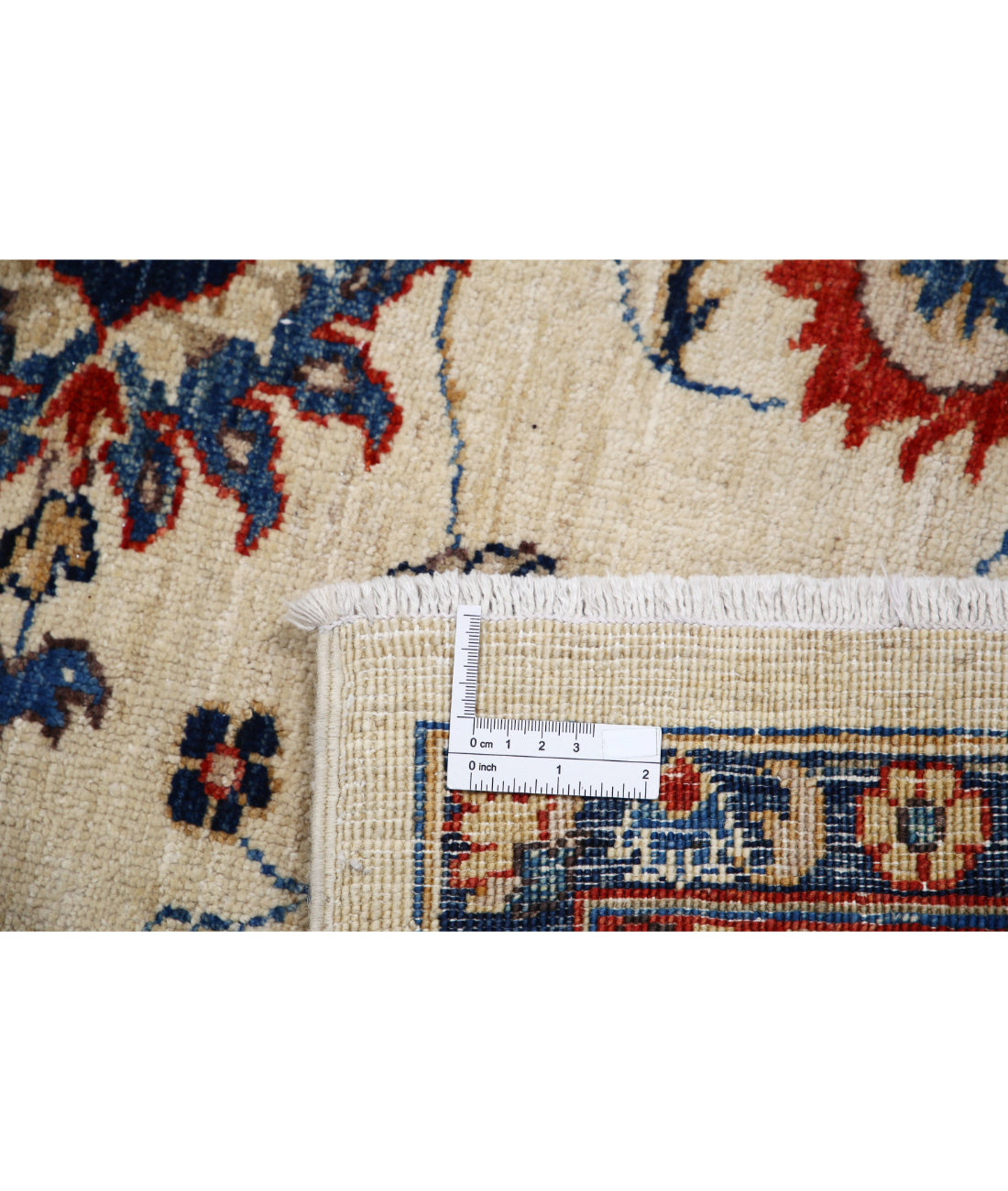 Ziegler 8'1'' X 9'3'' Hand-Knotted Wool Rug 8'1'' x 9'3'' (243 X 278) / Ivory / Blue