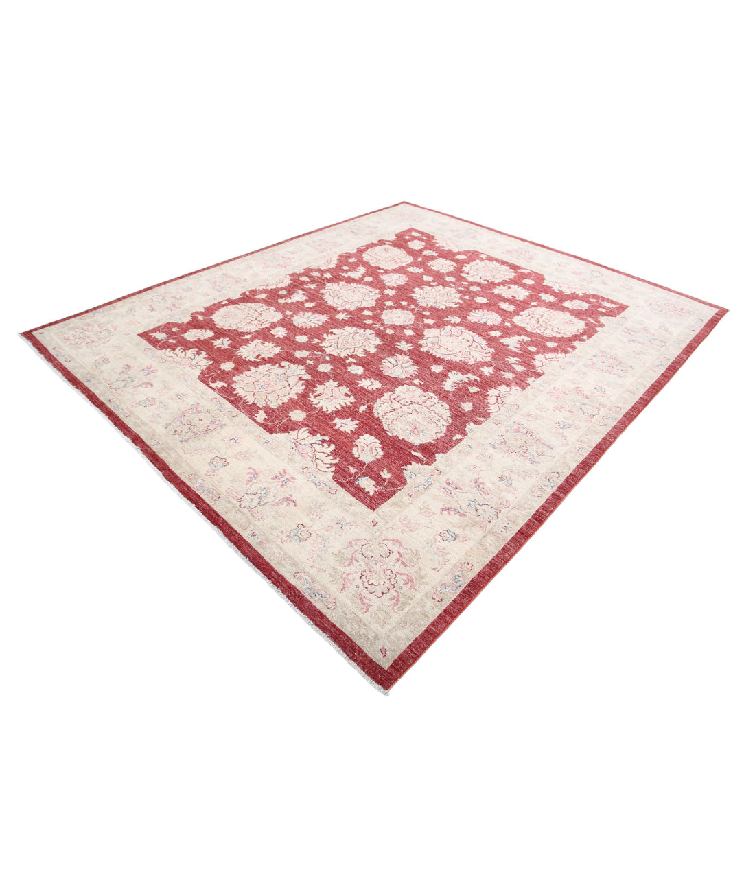 Ziegler 8'1'' X 9'4'' Hand-Knotted Wool Rug 8'1'' x 9'4'' (243 X 280) / Red / Gold