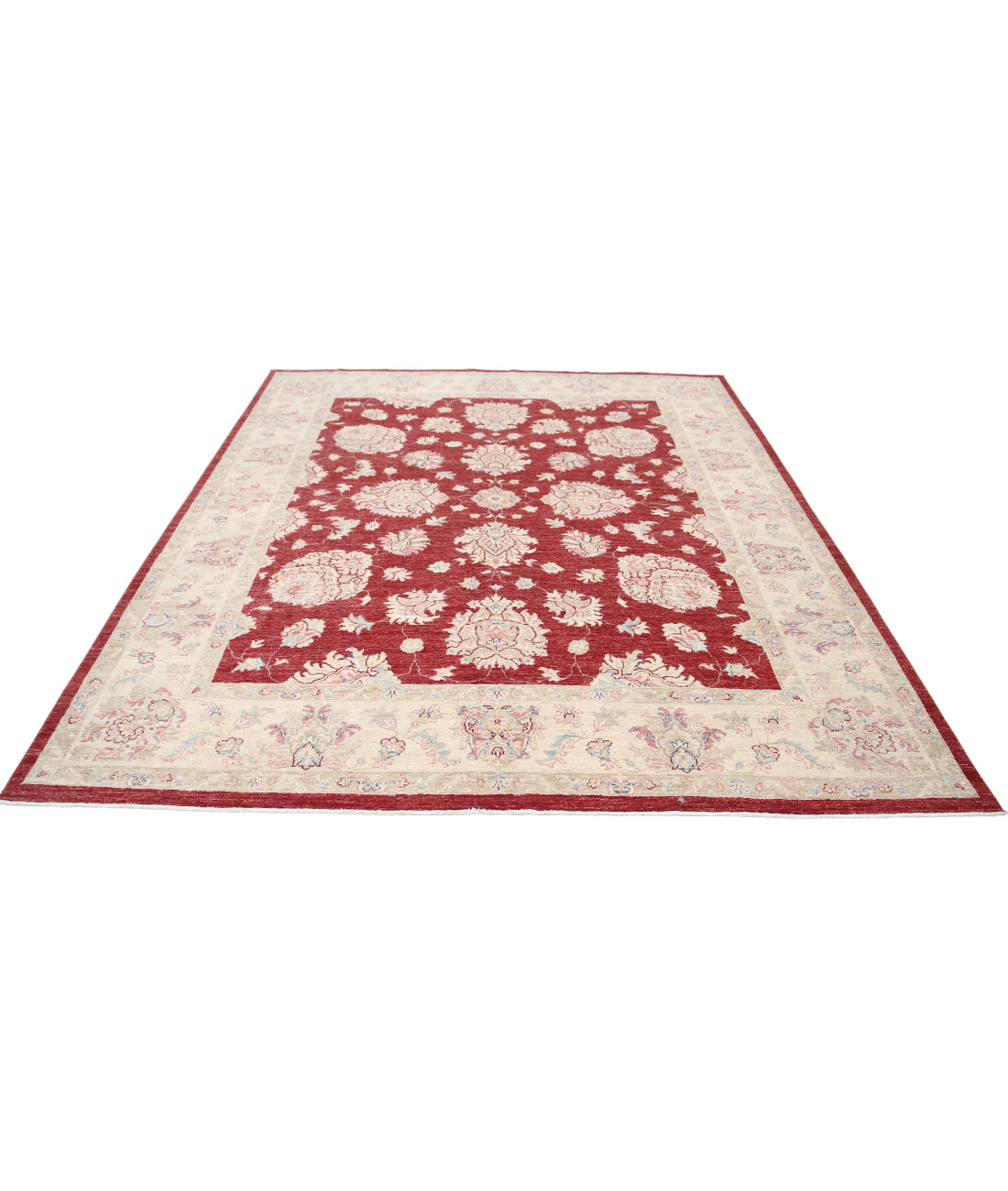 Ziegler 8'1'' X 9'4'' Hand-Knotted Wool Rug 8'1'' x 9'4'' (243 X 280) / Red / Gold