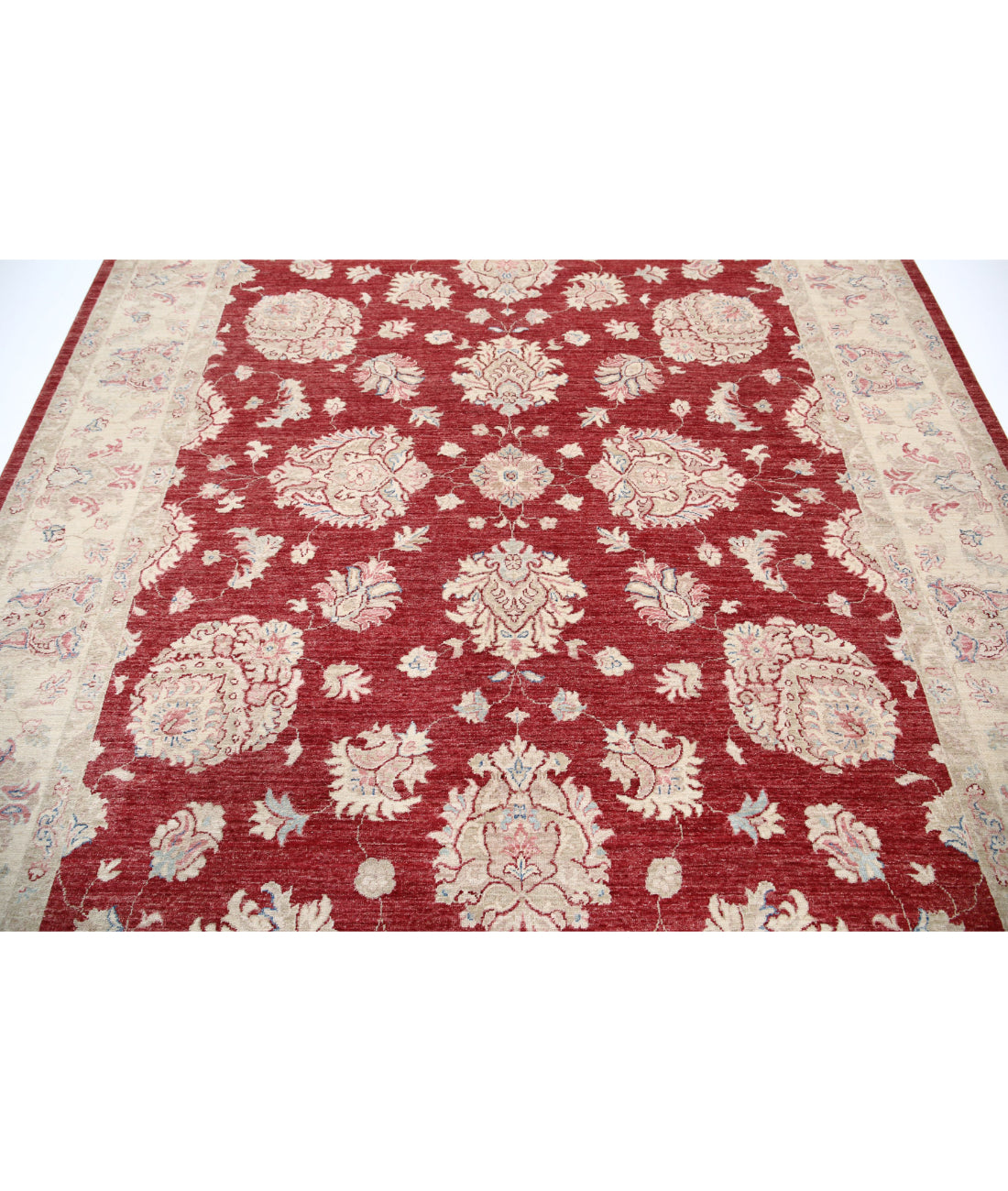 Ziegler 8'1'' X 9'4'' Hand-Knotted Wool Rug 8'1'' x 9'4'' (243 X 280) / Red / Gold