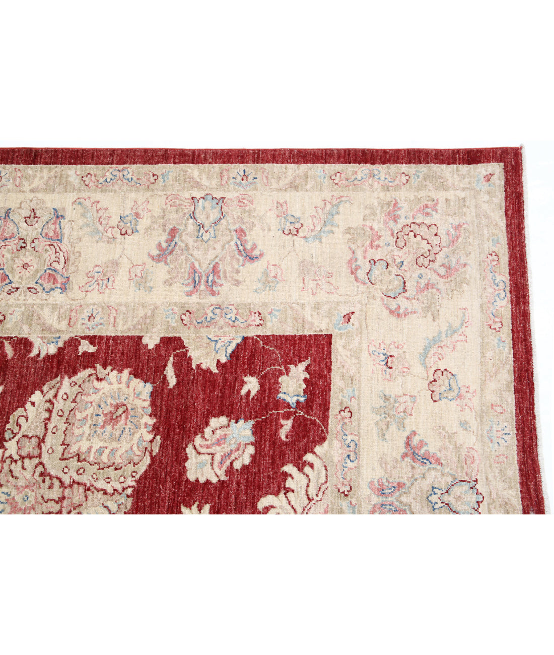 Ziegler 8'1'' X 9'4'' Hand-Knotted Wool Rug 8'1'' x 9'4'' (243 X 280) / Red / Gold