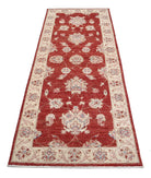 Ziegler 2'8'' X 7'4'' Hand-Knotted Wool Rug 2'8'' x 7'4'' (80 X 220) / Red / Ivory