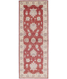 Ziegler 2'8'' X 7'4'' Hand-Knotted Wool Rug 2'8'' x 7'4'' (80 X 220) / Red / Ivory