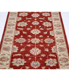 Ziegler 2'7'' X 6'2'' Hand-Knotted Wool Rug 2'7'' x 6'2'' (78 X 185) / Ivory / Red