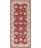 Ziegler 2'7'' X 6'2'' Hand-Knotted Wool Rug 2'7'' x 6'2'' (78 X 185) / Ivory / Red