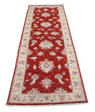 Ziegler 2'7'' X 8'5'' Hand-Knotted Wool Rug 2'7'' x 8'5'' (78 X 253) / Red / Ivory