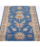 Ziegler 2'6'' X 7'0'' Hand-Knotted Wool Rug 2'6'' x 7'0'' (75 X 210) / Blue / Grey