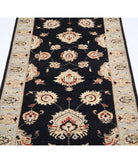 Ziegler 2'6'' X 8'1'' Hand-Knotted Wool Rug 2'6'' x 8'1'' (75 X 243) / Black / Grey