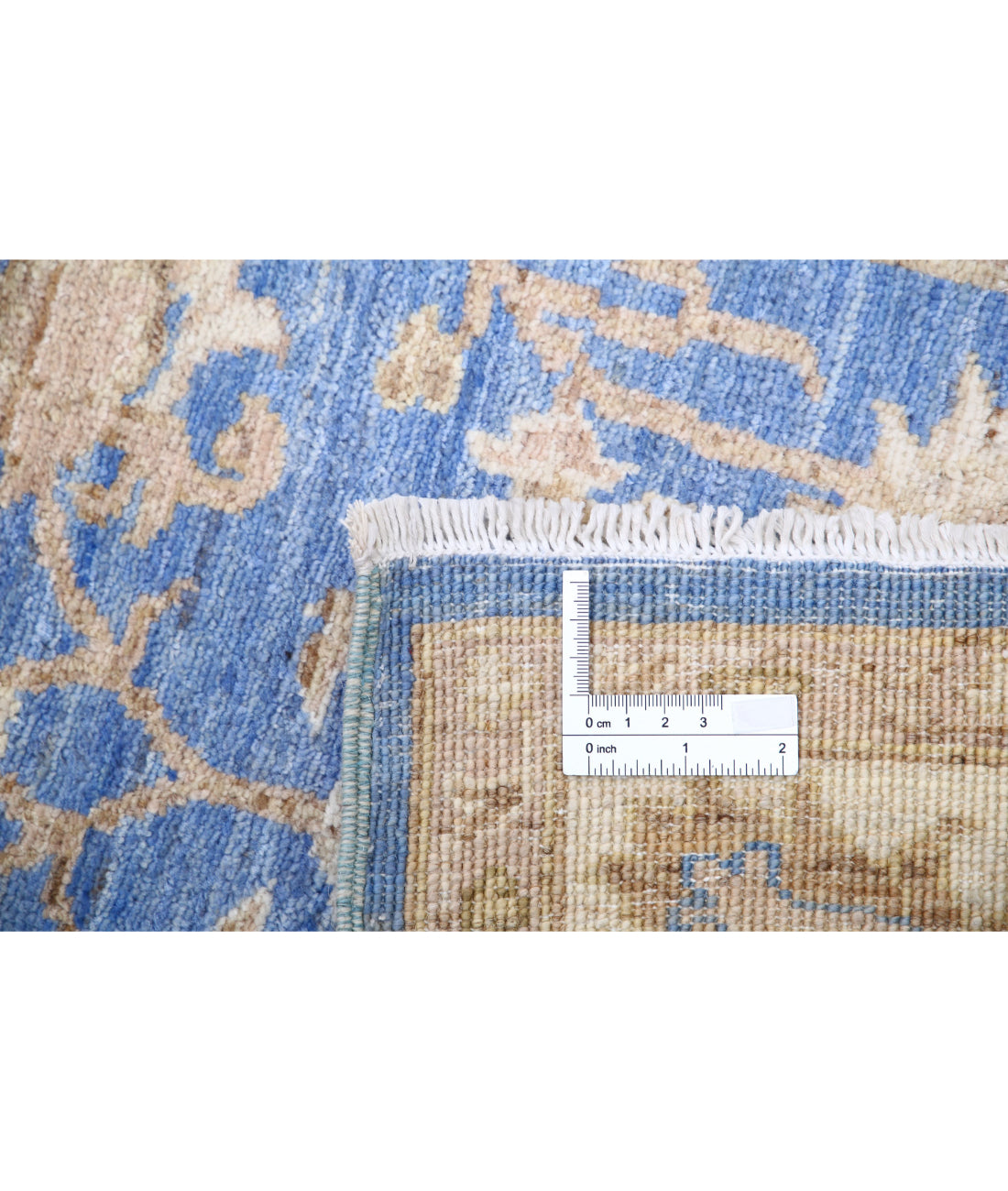 Ziegler 2'7'' X 8'1'' Hand-Knotted Wool Rug 2'7'' x 8'1'' (78 X 243) / Blue / Ivory