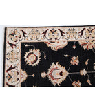 Ziegler 2'6'' X 8'8'' Hand-Knotted Wool Rug 2'6'' x 8'8'' (75 X 260) / Black / Ivory