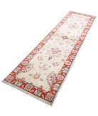 Ziegler 2'5'' X 8'7'' Hand-Knotted Wool Rug 2'5'' x 8'7'' (73 X 258) / Ivory / Red