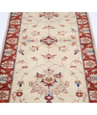 Ziegler 2'5'' X 8'7'' Hand-Knotted Wool Rug 2'5'' x 8'7'' (73 X 258) / Ivory / Red