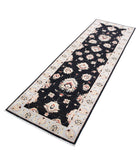 Ziegler 2'7'' X 8'0'' Hand-Knotted Wool Rug 2'7'' x 8'0'' (78 X 240) / Black / Grey