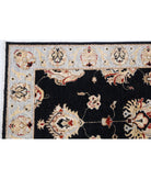 Ziegler 2'7'' X 8'0'' Hand-Knotted Wool Rug 2'7'' x 8'0'' (78 X 240) / Black / Grey