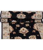 Ziegler 2'7'' X 8'0'' Hand-Knotted Wool Rug 2'7'' x 8'0'' (78 X 240) / Black / Grey