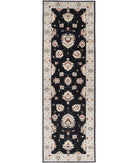 Ziegler 2'7'' X 8'0'' Hand-Knotted Wool Rug 2'7'' x 8'0'' (78 X 240) / Black / Grey