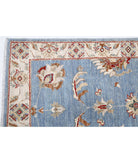 Ziegler 2'8'' X 12'6'' Hand-Knotted Wool Rug 2'8'' x 12'6'' (80 X 375) / Blue / Ivory