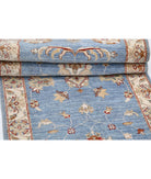 Ziegler 2'8'' X 12'6'' Hand-Knotted Wool Rug 2'8'' x 12'6'' (80 X 375) / Blue / Ivory