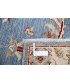 Ziegler 2'8'' X 12'6'' Hand-Knotted Wool Rug 2'8'' x 12'6'' (80 X 375) / Blue / Ivory