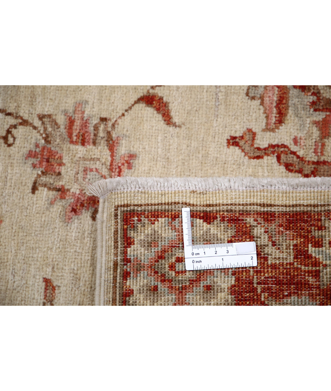 Ziegler 2'6'' X 8'4'' Hand-Knotted Wool Rug 2'6'' x 8'4'' (75 X 250) / Ivory / Red