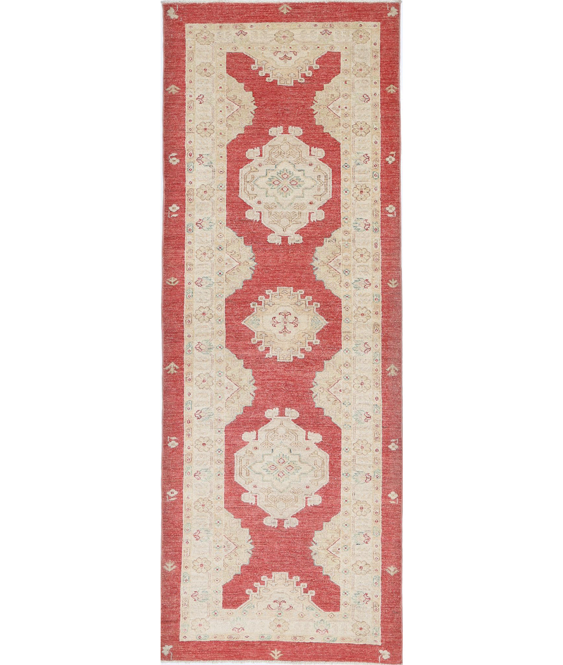 Ziegler 2'9'' X 7'11'' Hand-Knotted Wool Rug 2'9'' x 7'11'' (83 X 238) / Red / Red